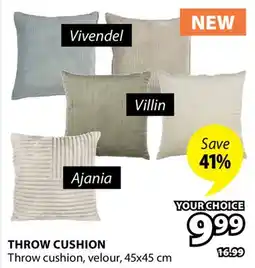 JYSK Vivendel, Villin, Ajania THROW CUSHION offer