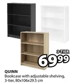 JYSK QUINN Bookcase with adjustable shelving offer