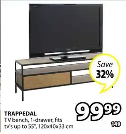 JYSK TRAPPEDAL TV bench offer