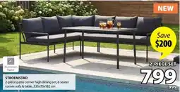 JYSK Stroemstad 2-piece patio corner high dining set offer
