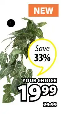 JYSK KNOPPSVANE Artificial potted plant offer