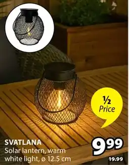 JYSK SVATLANA Solar lantern offer