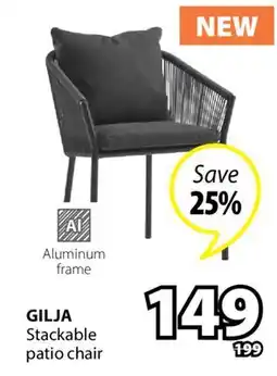 JYSK GILJA Stackable patio chair offer