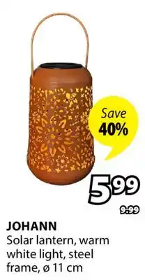 JYSK JOHANN Solar lantern offer