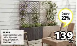 JYSK TRANA Garden planter with trellis offer