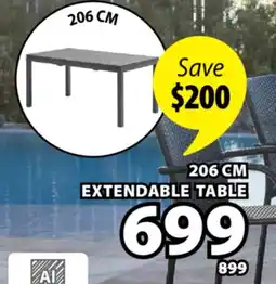 JYSK VATTRUP 206 CM EXTENDABLE TABLE offer