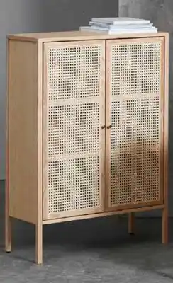JYSK SALTVIG 2- Door Sideboard Rattan doors ash veneer offer