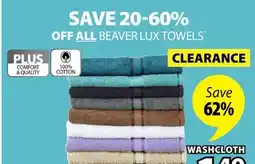 JYSK BEAVER LUX TOWELS offer