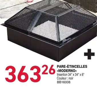 Matério PARE-ÉTINCELLES MODERNO offer