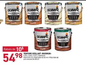 Matério TEINTURE SCELLANT MAXIMUM OLYMPIC offer