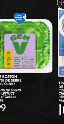 IGA GEN V GREENHOUSE LIVING BUTTER LETTUCE offer