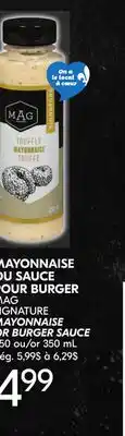 IGA MAG SIGNATURE MAYONNAISE OR BURGER SAUCE offer