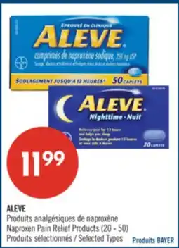 Pharmaprix ALEVE Naproxen Pain Relief Products offer