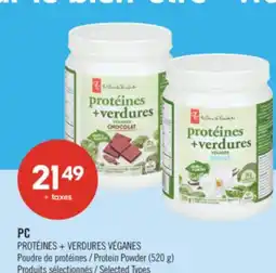 Pharmaprix PC PROTÉINES + VERDURES VÉGANES Protein Powder (520 g) offer