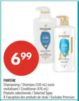Pharmaprix PANTENE Shampoo (530 mL) or Conditioner (476 mL) offer