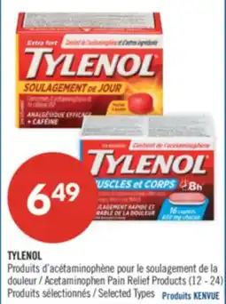 Pharmaprix TYLENOL Produits d'acétaminophène pour le soulagement de la douleur (12 - 24) offer