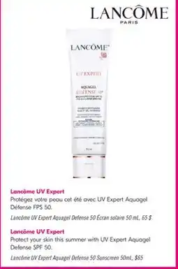 Pharmaprix Lancôme UV Expert Aquagel Defense 50 Sunscreen offer