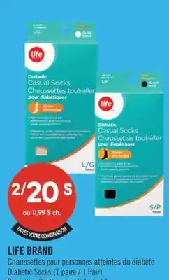 Pharmaprix LIFE BRAND Diabetic Socks offer