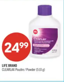 Pharmaprix LIFE BRAND CLEARLAX Powder (5100 g) offer