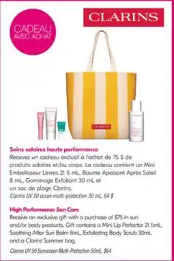 Pharmaprix Clarins UV 50 Sunscreen Multi-Protection offer