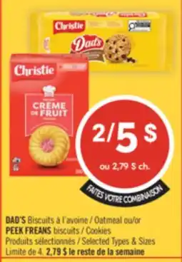 Pharmaprix DAD'S Oatmeal or PEEK FREANS Cookies offer