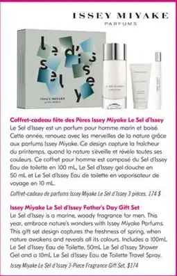 Pharmaprix Issey Miyake Le Sel d'Issey 3-Piece Fragrance Gift Set offer