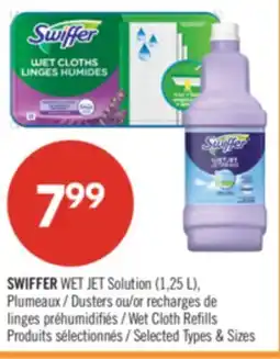 Pharmaprix SWIFFER WET JET Solution (1,25 L), Dusters or Wet Cloth Refills offer