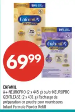 Pharmaprix ENFAMIL A+ NEUROPRO (2 x 445 g) or NEUROPRO GENTLEASE (2 x 431 g) Infant Formula Powder Refill offer