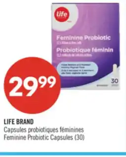 Pharmaprix LIFE BRAND Capsules probiotiques féminines (30) offer