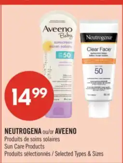 Pharmaprix NEUTROGENA or AVEENO Sun Care Products offer