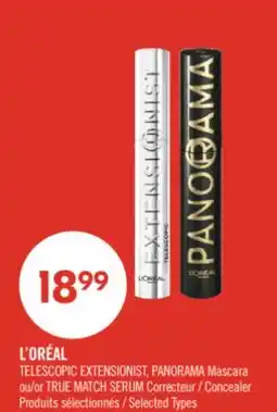 Pharmaprix L'ORÉAL TELESCOPIC EXTENSIONIST, PANORAMA Mascara or TRUE MATCH SERUM Concealer offer