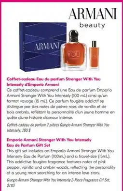 Pharmaprix Emporio Armani Stronger With You Intensely Eau de Parfum Gift Set offer