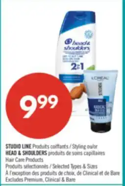 Pharmaprix STUDIO LINE Styling or HEAD & SHOULDERS Hair Care Products offer