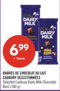 Pharmaprix Selected Cadbury Dairy Milk Chocolate Bars offer