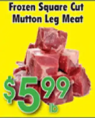 Danforth Food Market Frozen Square Cut Mutton Leg Meat offer