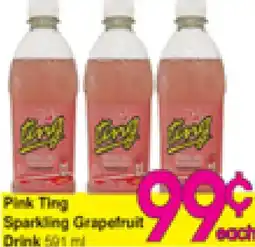 Danforth Food Market Pink Ting Sparkling Grapefruit Drink offer