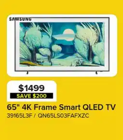 Leon's Samsung 65 4K Frame Smart QLED TV - QN65LS03FAFXZC offer