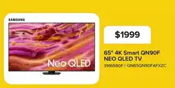 Leon's Samsung 65 4K Smart QN90F NEO QLED TV - QN65QN90FAFXZC offer