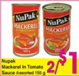 Danforth Food Market Nupak Mackerel In Tomato Sauce offer