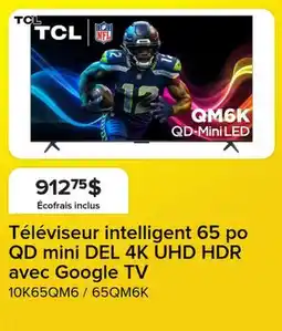Leon's Téléviseur intelligent 65 po QD mini DEL 4K UHD HDR avec Google TV offer
