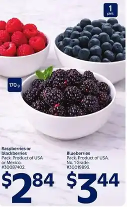 Walmart Raspberries or blackberries offer
