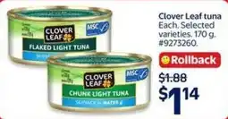 Walmart Clover Leaf tuna offer