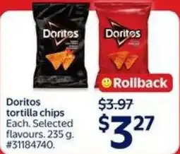 Walmart Doritos tortilla chips offer
