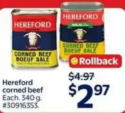 Walmart Hereford corned beef offer