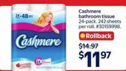 Walmart Cashmere bathroom tissue offer