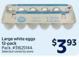 Walmart Large white eggs offer