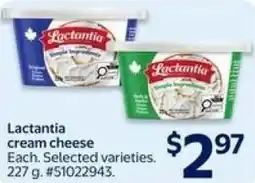Walmart Lactantia cream cheese offer