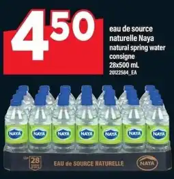 Maxi Naya natural spring water offer
