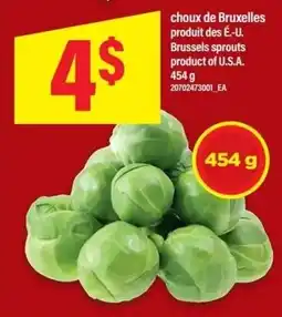 Maxi Brussels sprouts offer