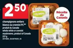 Maxi Whole white or cremini mushrooms offer